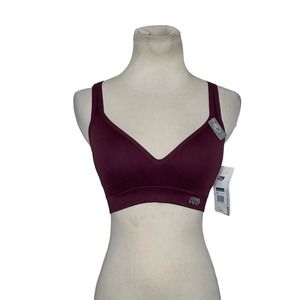 Marika wine red Cross back sports bra size small